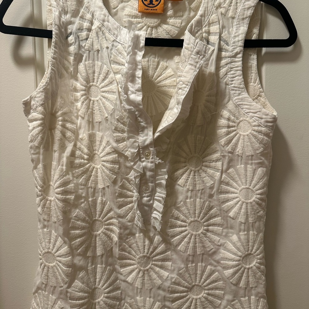 White Sleeveless Top